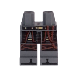 Hips and Legs with Black and Gold Belt, Robe, Knee Straps and Black Zoris Pattern Hips and Legs with Black and Gold Belt, Robe, Knee Straps and Black Zoris Pattern