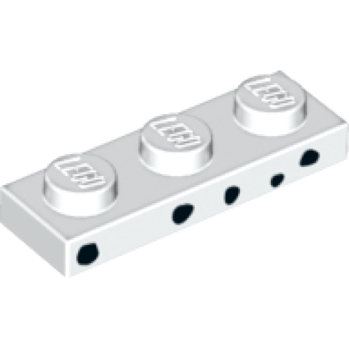 Деталь LEGO 3623pb017 Plate 1 x 3 with Black Dalmatian Spots Pattern
