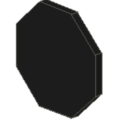 Road Sign 2 x 2 Octagon with Clip