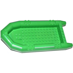 Boat, Rubber Raft, Large with Silver Stripes Pattern on Both Sides (Stickers) - Set 60014 Boat, Rubber Raft, Large with Silver Stripes Pattern on Both Sides (Stickers) - Set 60014