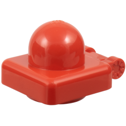 Primo Plate 1 x 1 with Hinges - Red