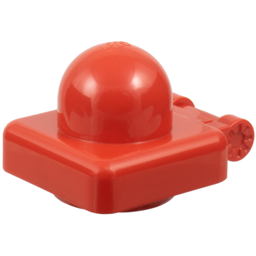 Деталь LEGO 45209 Primo Plate 1 x 1 with Hinges - Red