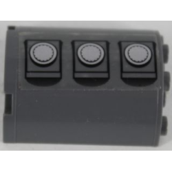 Cylinder Half 2 x 4 x 4 with 3 Gas Tank Hatches Pattern Model Left Side (Sticker) - Set 7683 Cylinder Half 2 x 4 x 4 with 3 Gas Tank Hatches Pattern Model Left Side (Sticker) - Set 7683