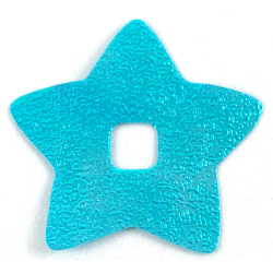 Clikits, Icon Accent Foil Star 6 3/8 x 6 3/8 with Textured Iridescent Surface Clikits, Icon Accent Foil Star 6 3/8 x 6 3/8 with Textured Iridescent Surface