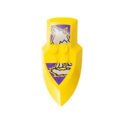 Large Figure Shield, Danju (Nestlé Promotional) with Wolf Pattern (Stickers) - Set 4946