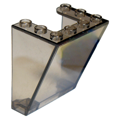 Деталь LEGO 72475 Windscreen 3 x 4 x 4 Inverted, Rounded Top Corners, Cutout Bottom Corners - Trans-Brown