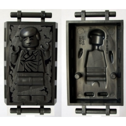 Minifigure, Utensil Carbonite Block with Bar Handles with Han Solo Pattern