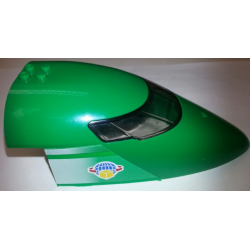 Aircraft Fuselage Forward Top Curved 8 x 16 x 5 with Trans-Brown Glass with Box and Arrows and Globe Pattern on Both Sides (Stickers) - Set 7734 Aircraft Fuselage Forward Top Curved 8 x 16 x 5 with Trans-Brown Glass with Box and Arrows and Globe Pattern on Both Sides (Stickers) - Set 7734