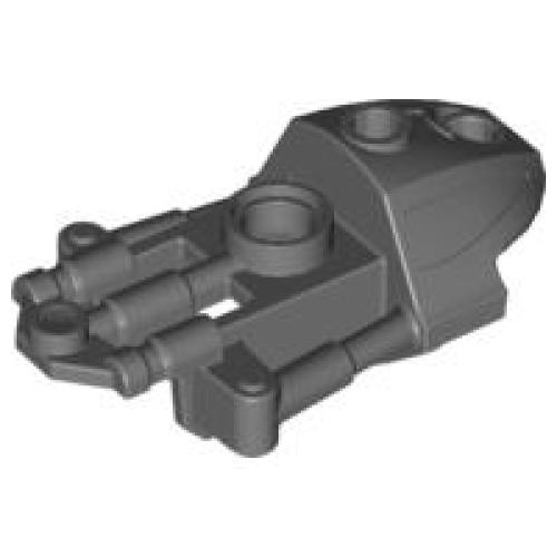 Деталь LEGO 53543 Bionicle Toa Inika Thigh Cover - Dark Bluish Gray