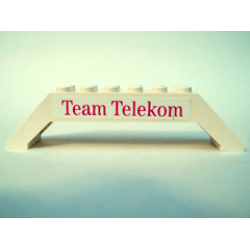 Slope 45 10 x 2 x 2 Double with Dark Pink 'Team Telekom' Pattern (Sticker) - Set 1199 Slope 45 10 x 2 x 2 Double with Dark Pink 'Team Telekom' Pattern (Sticker) - Set 1199