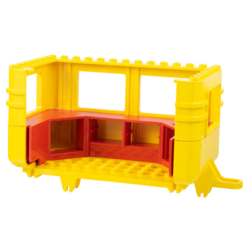 Деталь LEGO 2137c00 Fabuland Caravan Body with Red Countertops