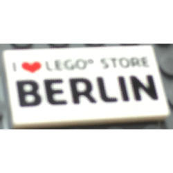 Tile 2 x 4 with 'I Heart LEGO STORE BERLIN' Pattern Tile 2 x 4 with 'I Heart LEGO STORE BERLIN' Pattern