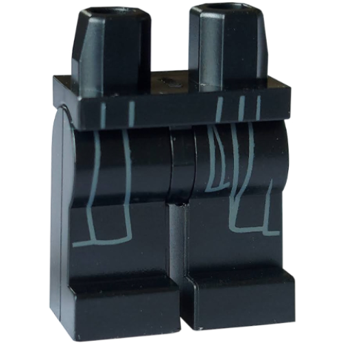 Деталь LEGO 970c00pb1493 Hips and Legs with SW Sith Robe Coattails without Belt Outline Pattern