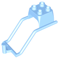 Duplo Animal Accessory Horse Harness - Bright Light Blue Duplo Animal Accessory Horse Harness - Bright Light Blue