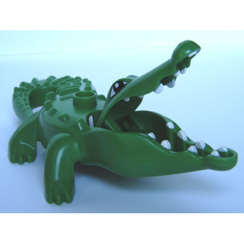 Деталь LEGO 53915c01 Duplo Alligator / Crocodile Large with Opening Jaw and Narrow Snout