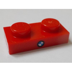 Plate 1 x 2 with BMW Logo Pattern Plate 1 x 2 with BMW Logo Pattern