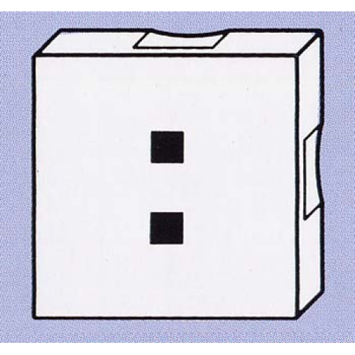 Деталь LEGO 6309pb016 Duplo, Tile 2 x 2 with Black Colon (:) Pattern