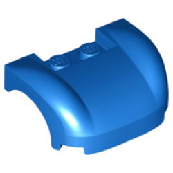 Vehicle, Mudguard 3 x 4 x 1 1/3 Curved Fenders - Blue