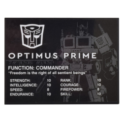 Slope 10 6 x 8 with Optimus Prime Pattern (Sticker) - Set 10302