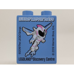 Duplo, Brick 1 x 2 x 2 with THE LEGO MOVIE DAYS LEGOLAND Discovery Centre Pattern Duplo, Brick 1 x 2 x 2 with THE LEGO MOVIE DAYS LEGOLAND Discovery Centre Pattern