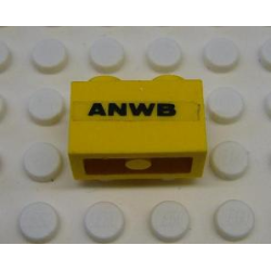 Brick 1 x 2 with 'ANWB' Pattern on Both Sides (Stickers) - Set 1590-2