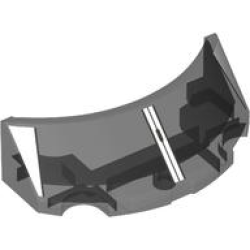 Windscreen 2 x 4 x 1 Curved with White and Silver Window Frame Outline Pattern Windscreen 2 x 4 x 1 Curved with White and Silver Window Frame Outline Pattern