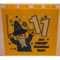 Brick 2 x 4 x 3 with 11 Jahre Legoland Deutschland Resort Pattern Brick 2 x 4 x 3 with 11 Jahre Legoland Deutschland Resort Pattern