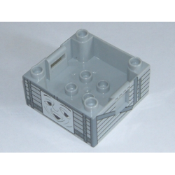 Duplo Container Box 4 x 4 with Studs on Corners with Thomas & Friends Truck Face Pattern Duplo Container Box 4 x 4 with Studs on Corners with Thomas & Friends Truck Face Pattern