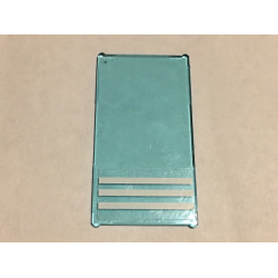 Glass for Window 1 x 4 x 6 with 3 White Stripes Pattern (Sticker) - Set 60141