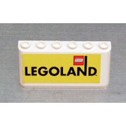 Windscreen 2 x 6 x 2 with Black LEGOLAND Logo on Yellow Background Pattern (Sticker) - Sets 3409-1 / 3420-1 / 3420-2 / 3420-4 / 3421 / 3425-1 Windscreen 2 x 6 x 2 with Black LEGOLAND Logo on Yellow Background Pattern (Sticker) - Sets 3409-1 / 3420-1 / 3420-2 / 3420-4 / 3421 / 3425-1