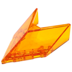 Windscreen 6 x 4 x 1 1/3 Pointed - Trans-Orange Windscreen 6 x 4 x 1 1/3 Pointed - Trans-Orange