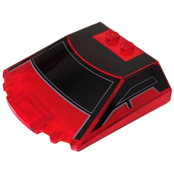 Windscreen 6 x 6 x 1 1/3 Straight Sides with Black Window Frame Outline and Roof Pattern Windscreen 6 x 6 x 1 1/3 Straight Sides with Black Window Frame Outline and Roof Pattern