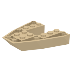 Boat, Bow Brick 6 x 6 x 1 - Tan Boat, Bow Brick 6 x 6 x 1 - Tan
