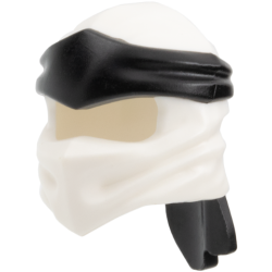 Minifigure, Headgear Ninjago Wrap Type 4 with Molded Black Headband Pattern