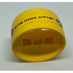 Cylinder 4 x 4 x 1 2/3 with Pin Holes and Center Bar with 'JELLY MINI SUB' Pattern Model Right Side (Sticker) - Set 70610 Cylinder 4 x 4 x 1 2/3 with Pin Holes and Center Bar with 'JELLY MINI SUB' Pattern Model Right Side (Sticker) - Set 70610