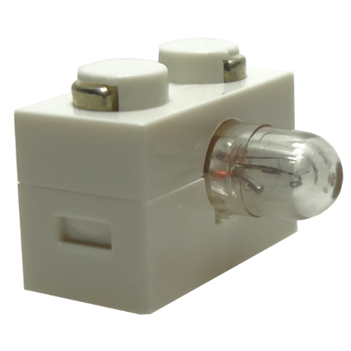 Деталь LEGO 6035c01 Electric, Light Brick 1 x 2 with Lamp on Side (6034 / 6035)