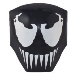 Large Figure Armor, Smooth with 2 x 2 Round Brick Attachment with Large White Eyes and Sharp Teeth Pattern (Venom Head) Large Figure Armor, Smooth with 2 x 2 Round Brick Attachment with Large White Eyes and Sharp Teeth Pattern (Venom Head)