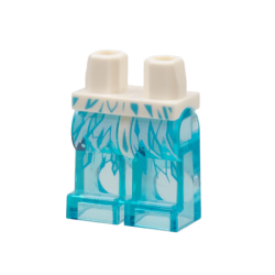 Hips and Trans-Light Blue Legs with White and Medium Azure Ice Shard Pattern