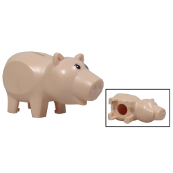 Pig with Coin Plug Hole and Hole for Hat with Black Eyes Pattern (Toy Story Hamm) Pig with Coin Plug Hole and Hole for Hat with Black Eyes Pattern (Toy Story Hamm)