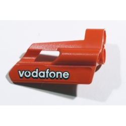 Technic, Panel Fairing #25 Small Short, Small Hole, Side A with 'vodafone' Pattern (Sticker) - Set 8674