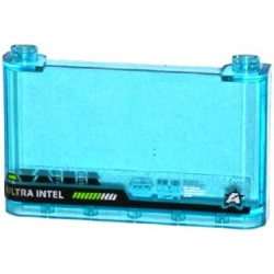 Windscreen 1 x 6 x 3 with 'ULTRA INTEL' and Ultra Agents Logo Pattern (Sticker) - Set 70173