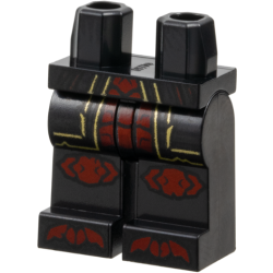 Hips and Legs with Robe Ends with Gold Trim over Dark Red Exoskeleton Segments, Knee Pads, Toes Pattern Hips and Legs with Robe Ends with Gold Trim over Dark Red Exoskeleton Segments, Knee Pads, Toes Pattern