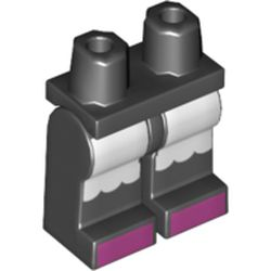 Hips and Legs with White Skirt and Dark Pink Toes Pattern Hips and Legs with White Skirt and Dark Pink Toes Pattern