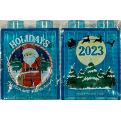 Duplo, Brick 1 x 2 x 2 with Holidays at LEGOLAND Florida Resort 2023, Santa Claus Minifigure Pattern Duplo, Brick 1 x 2 x 2 with Holidays at LEGOLAND Florida Resort 2023, Santa Claus Minifigure Pattern