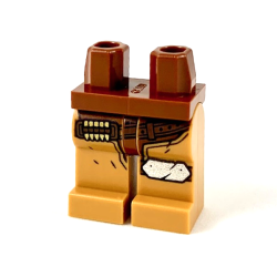 Hips and Medium Nougat Legs, Reddish Brown Gunbelt with 5 Gold Bullets, Silver Knee Pad on Left Side Pattern Hips and Medium Nougat Legs, Reddish Brown Gunbelt with 5 Gold Bullets, Silver Knee Pad on Left Side Pattern