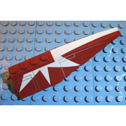Wedge 12 x 3 Right with SW White Stripe and Starburst Pattern