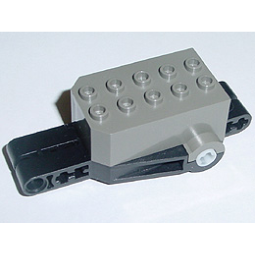 Деталь LEGO 32283c01 Pullback Motor 9 x 4 x 2 1/3 with Black Base and No Studs on Liftarms