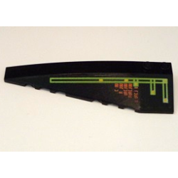 Wedge 10 x 3 Left with Light Bars and Alien Characters Pattern (Sticker) - Set 7691 / 7692 Wedge 10 x 3 Left with Light Bars and Alien Characters Pattern (Sticker) - Set 7691 / 7692