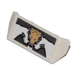 Vehicle, Spoiler with Bar Handle with Dark Bluish Gray and Tan Hull Plates Pattern (Sticker) - Set 76989 Vehicle, Spoiler with Bar Handle with Dark Bluish Gray and Tan Hull Plates Pattern (Sticker) - Set 76989