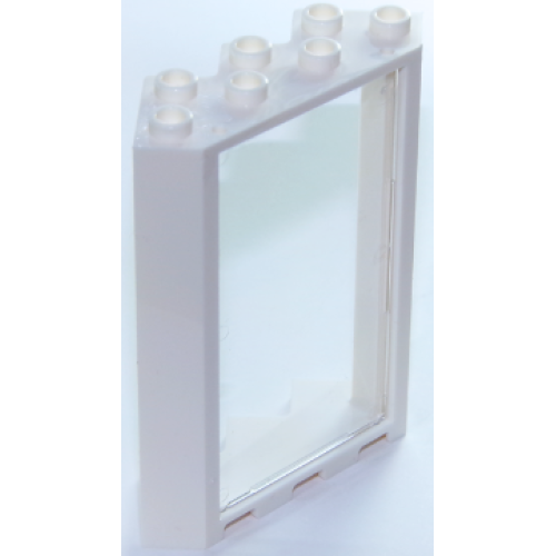 Деталь LEGO 28327c01 Door, Frame 4 x 4 x 6 Corner with Trans-Clear Glass (28327 / 57895)